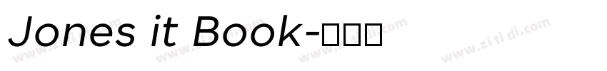 Jones it Book字体转换